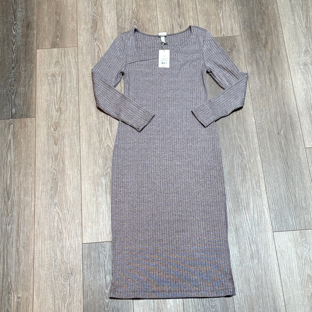 a new day Heather Gray Long Sleeve Dress